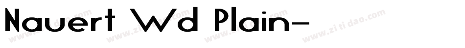 Nauert Wd Plain字体转换
